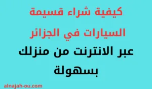 Read more about the article كيفية شراء قسيمة السيارات في الجزائر عبر الانترنت